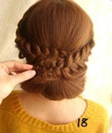 成人如何盘发教程视频