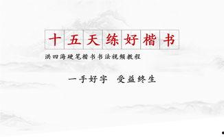 成人硬笔练字 教学视频,成人硬笔练字入门指南